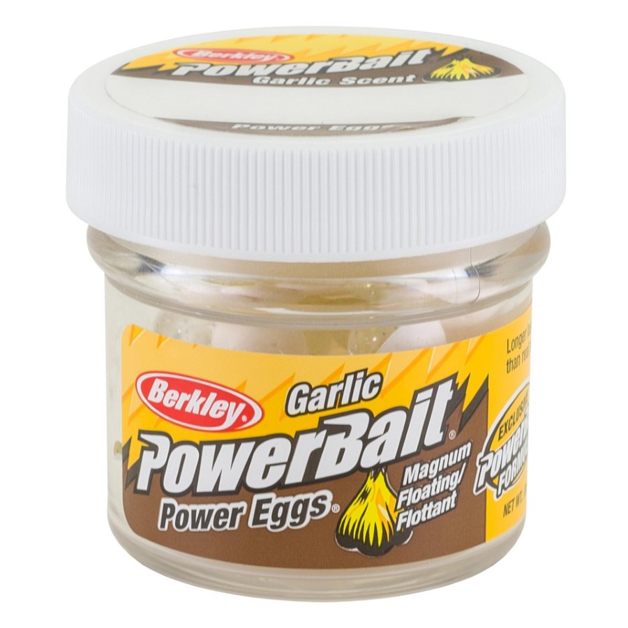 Berkley Power Eggs Floating Magnum Garlic Scent-Clear .5 oz 