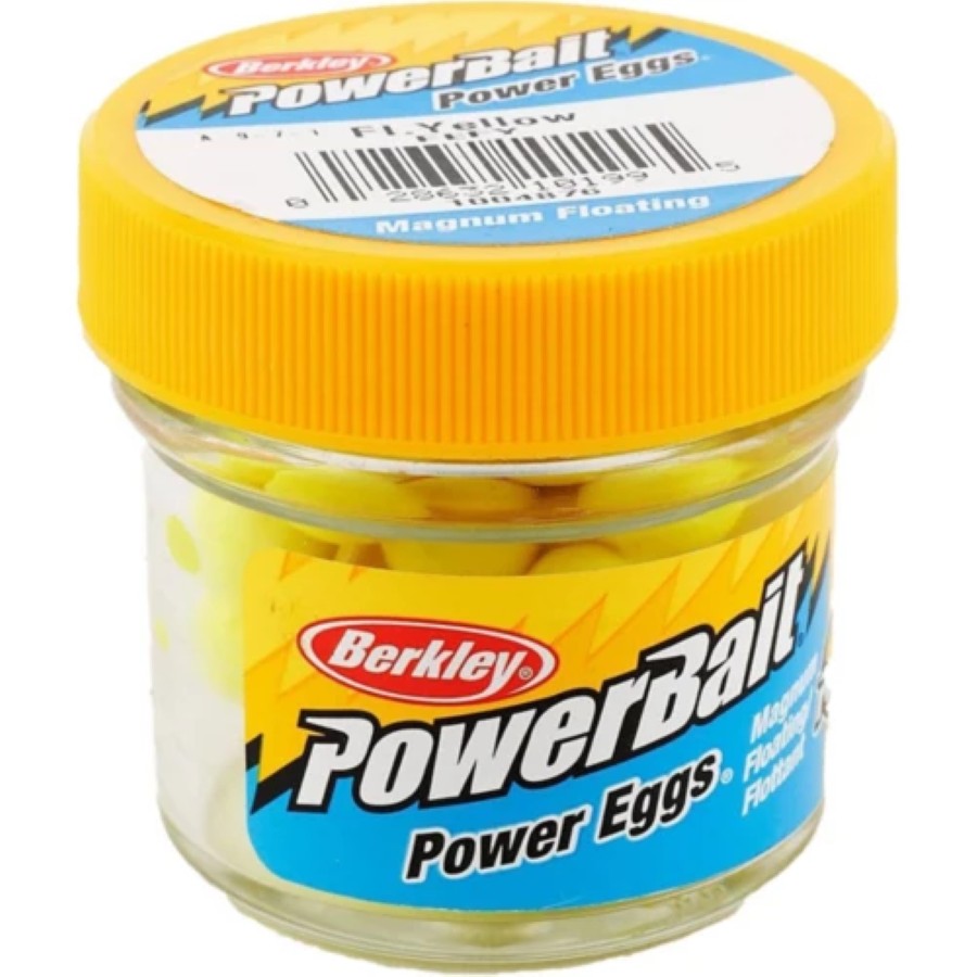 Berkley FEFY PowerBait Power Eggs Floating Magnum Fl. Yellow 1oz Jar 