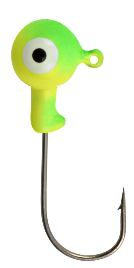 Danielson Jighead 3/8oz, 6/pk, Chartreuse/Lime