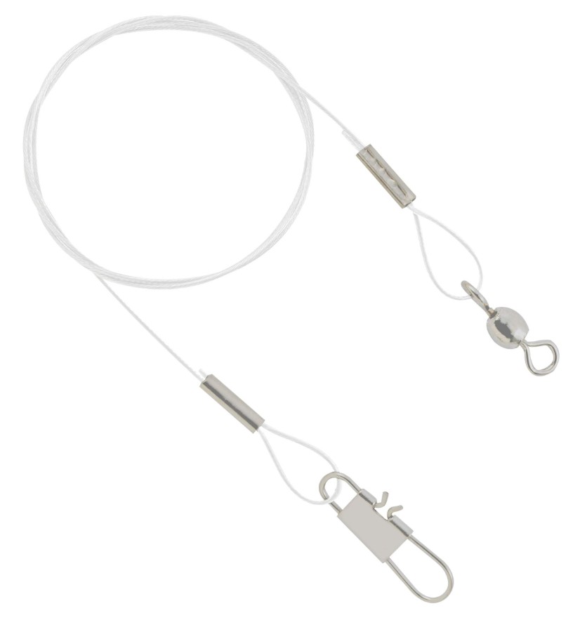 Danielson WLBB209 Ball Bearing Wire Leader 20 Lb Test 9" 3pk