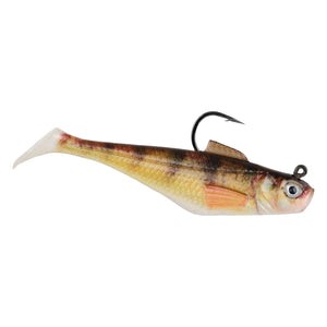 Berkley PowerBait Pre-Rigged Swim Shad HD Yellow Perch 1/4 oz 3 inch