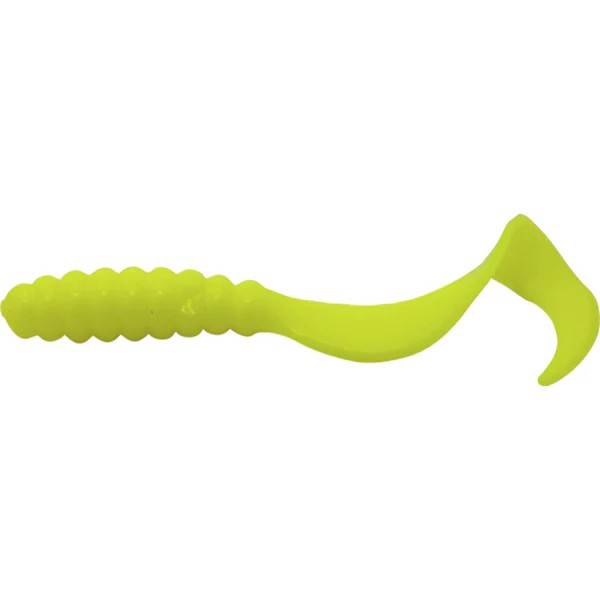 Mister Twister 4T10-DA10 4" Twister Tail 10Pcs Opaque Chartreuse 