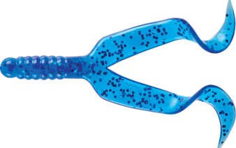 Mister Twister Double Tail 4" 10Pcs Blue Sapphire 