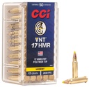 CCI VNT .17 HMR Ammunition 50 Rounds 17 Grain 50 Pack