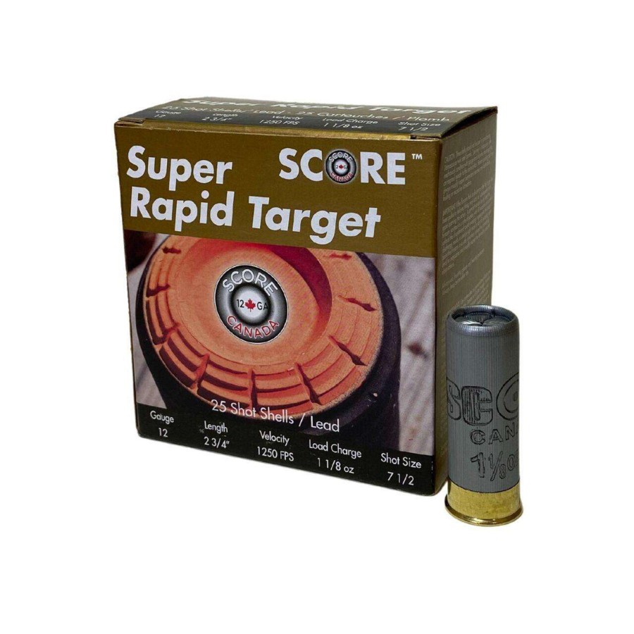 Score 12ga 2-3/4" 1-1/8oz 1145fps #8 Box of 25 