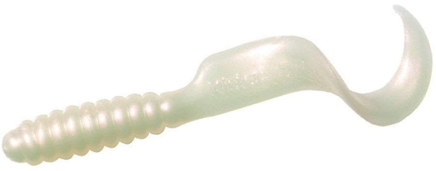 Mister Twister 4" Twister Tail Pearl White 10 Pack  