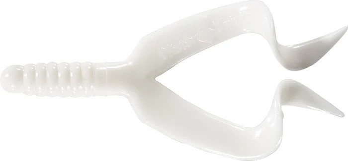 Mister Twister 1 Double Tail 4" Lure White