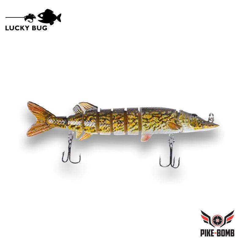 Lucky Bug Pike Bomb Jerk Minnow 5"