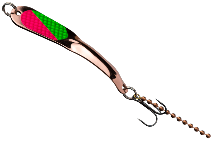 Iron Decoy Steely # 4 Copper w/ Hot Green/ Hot Pink