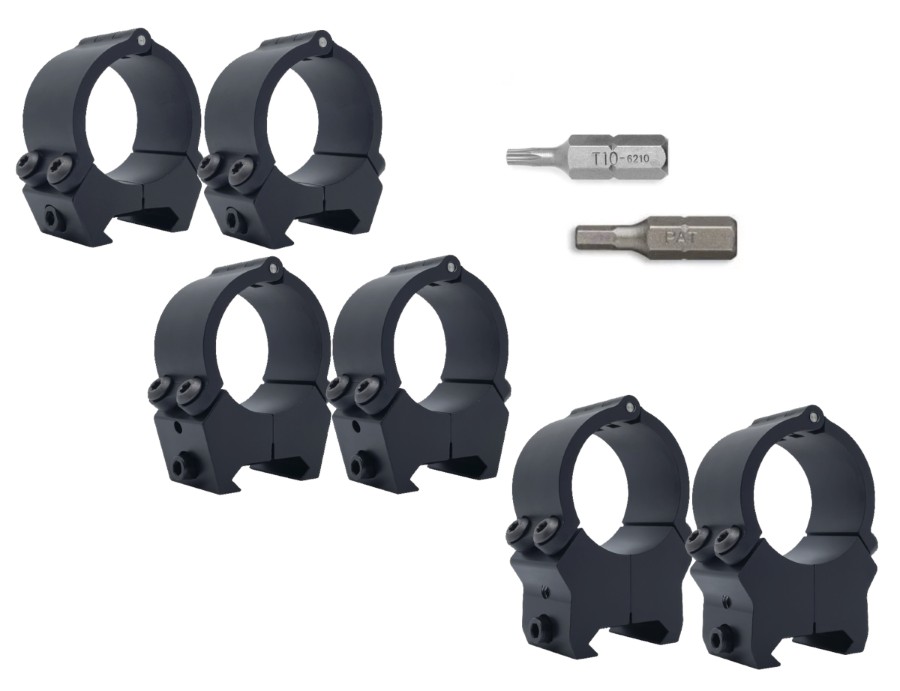 VersaRing 30mm Hinge Scope Rings Low, Medium, High
