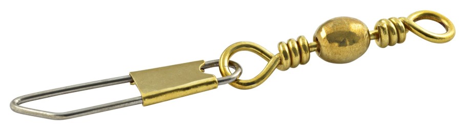 Danielson Swivel w/Safety Snap Single Bag Brass Size 5 5pk
