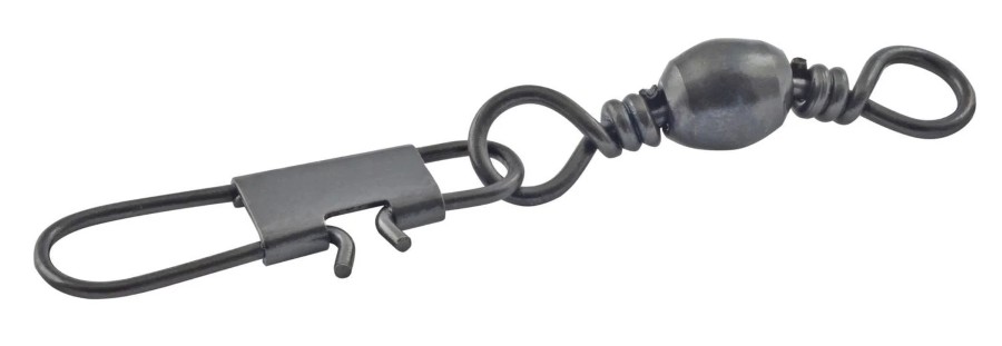 Danielson Barrel Swivel w/Interlock Snap Black Size 7 6pk