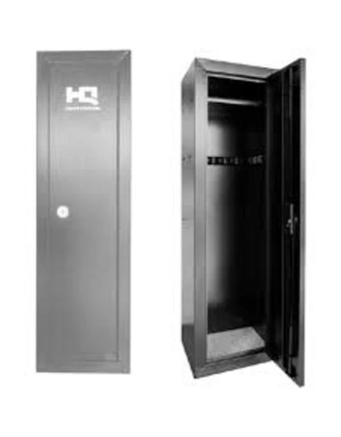 HQ Outfitters 10 Gun Steel Cabinet, Key Lock, 53"x15.5"x14", Black (IN STORE PICK UP ONLY)