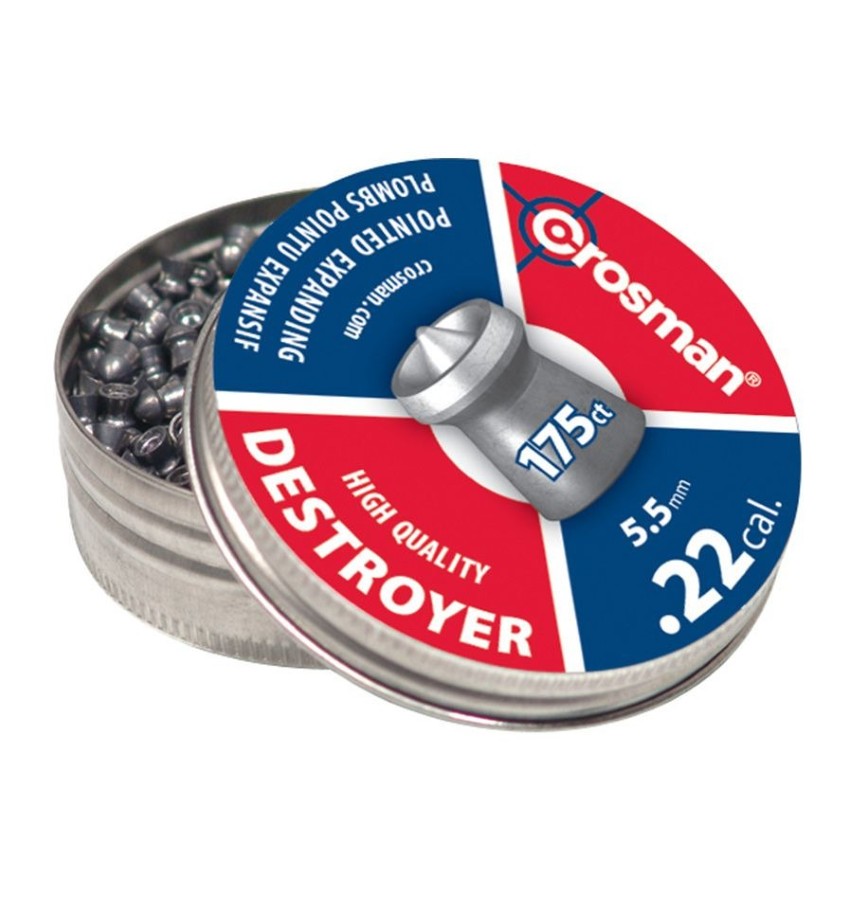 Crosman Pellets: Crosman DestroyerTM .22 P 14.3 gr 175count