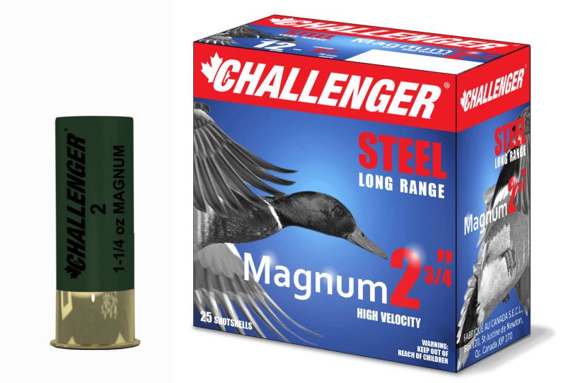 Challenger Steel Magnum 12 ga. 2-3/4" 1-1/16 oz #BB Shotshells - 25 Shells 