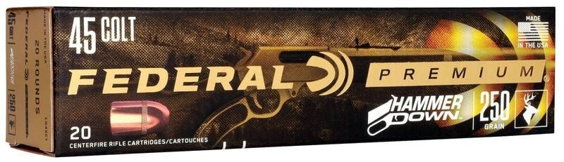 Federal Premium HammerDown 45 Colt Ammo 250 Grain BSP 