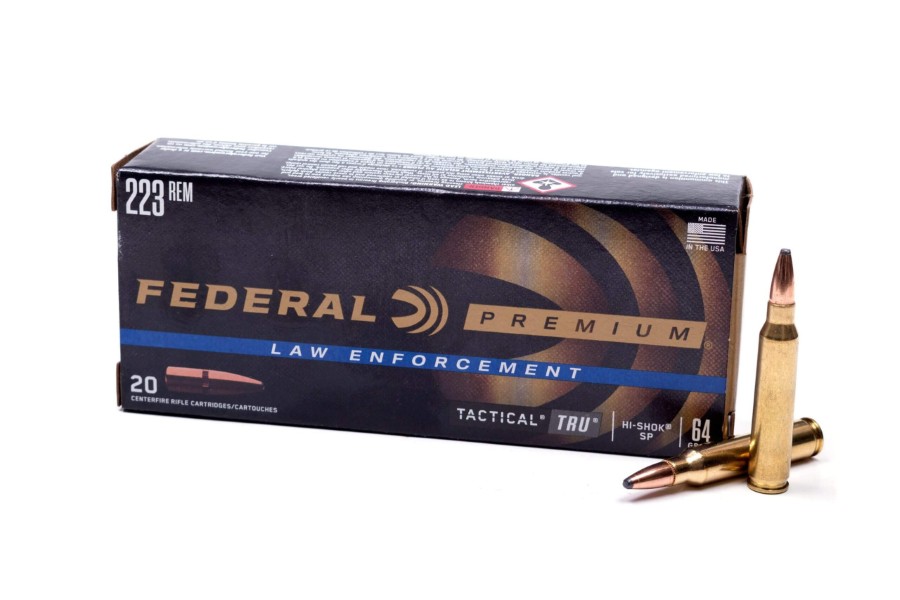 Federal Tactical Tru-Shok 223 Remington 64 Grain Hi-Shok T223L