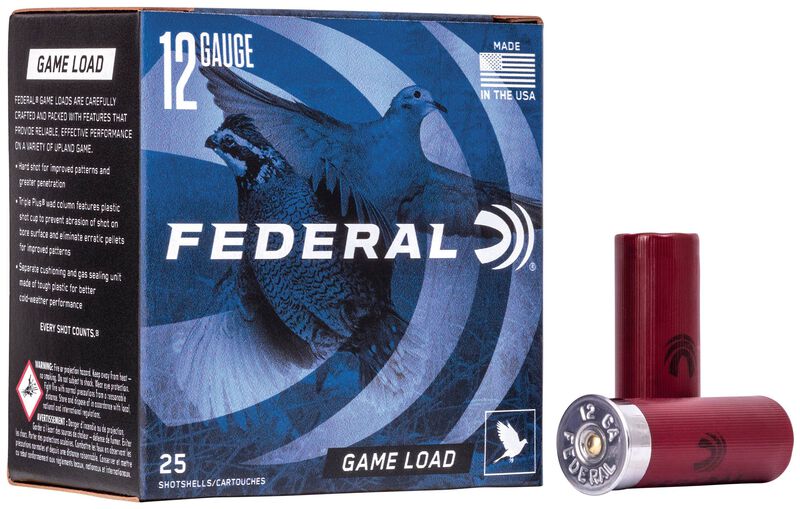 Federal H121 6 Game-Shok Upland Shotshell 12GA, 2-3/4 in, No. 6, 1 oz