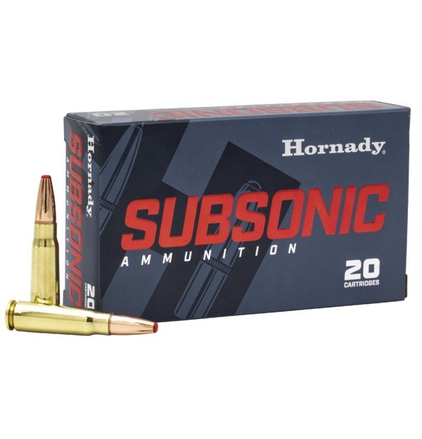 Hornady Subsonic 7.62x39 255 GR Sub-X 20 Pack