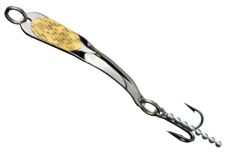 Iron Decoy Steely 1 SG Spoon Size 1, 1-1/2", 1/12 oz, Silver Gold