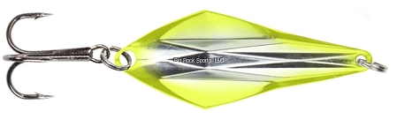 Lunkerhunt RS105 1.4" Rattle Spud- Silver/Chartreuse, 1/8 Oz