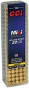 CCI Mini-Mag HP, 22 LR, 36 Grain, Copper Plated Hollow Point, 1260 fps