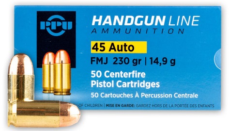  PRVI c.45 ACP 230gr FMJ 50RDS