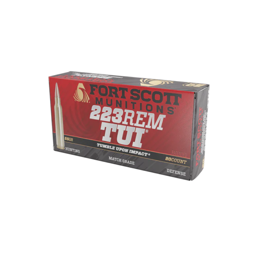 Fort Scott Munitions 223 Rem SCS® TUI® - 55Gr Solid Copper Ammo 
