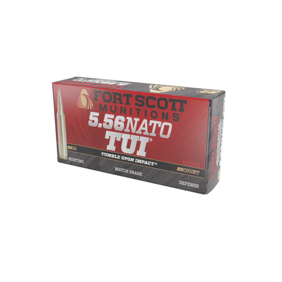 Fort Scott Munitions 5.56 NATO SCS® TUI® - 62Gr Solid Copper Ammo