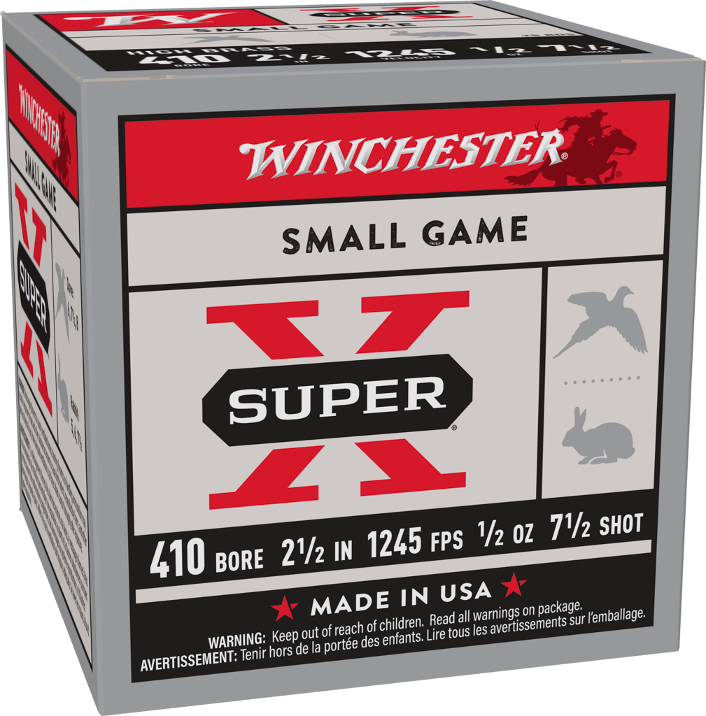 Winchester Super X Heavy Game Load High Brass 410Ga 2.50" 1/2oz 7.5 Shot