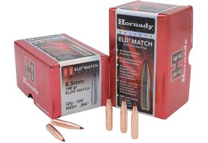 Hornady 6.5MM .264 140GR ELD Match (1-8")