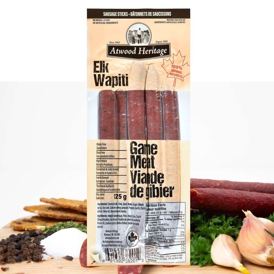 Atwood Game Meat Elk Snack Sticks – 5 Pack 