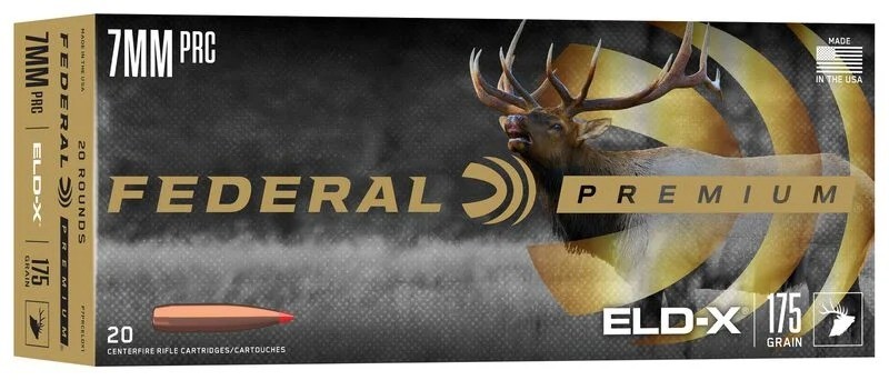 Federal Premium 7mm PRC Ammunition 175 Grain ELD-X, 3000 fps