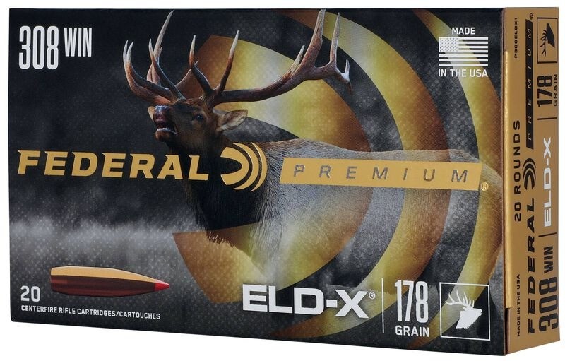 Federal Premium 308 Win 178gr. ELD-X 20rds