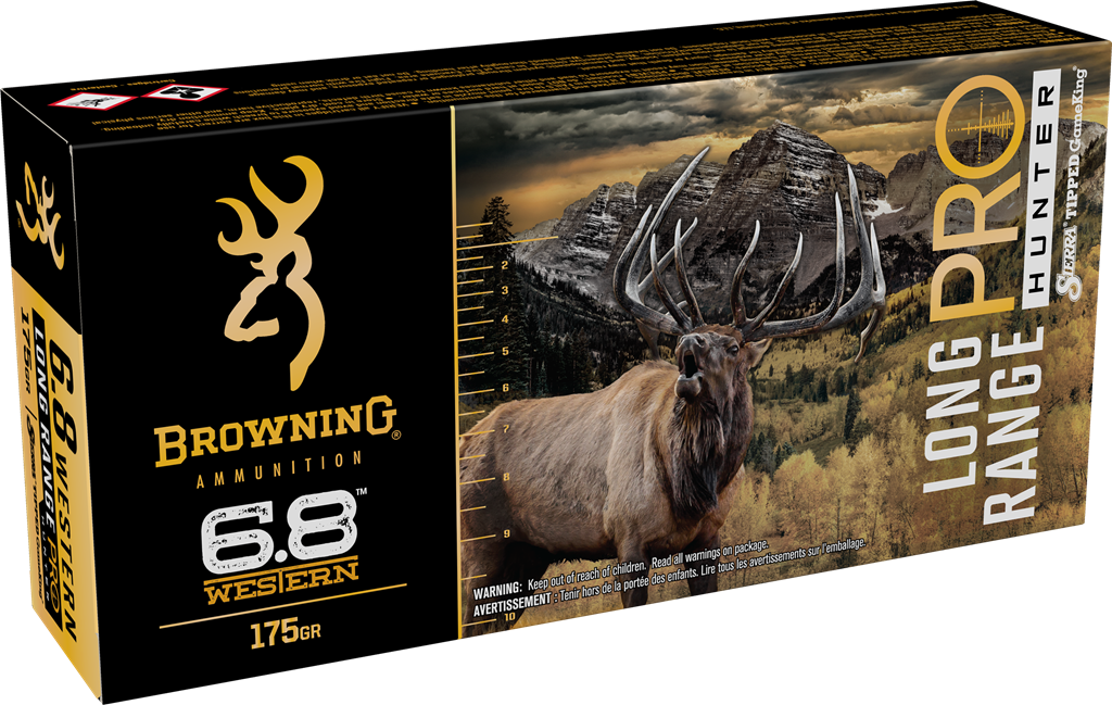 Browning 6.8 Western Long Range Hunter Pro 175 Grain 20 Rounds