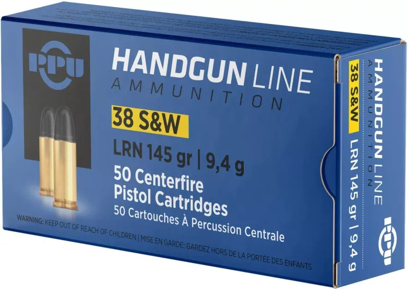 PPU Prvi Partizan - 38 S&W 145 Grain LRN 