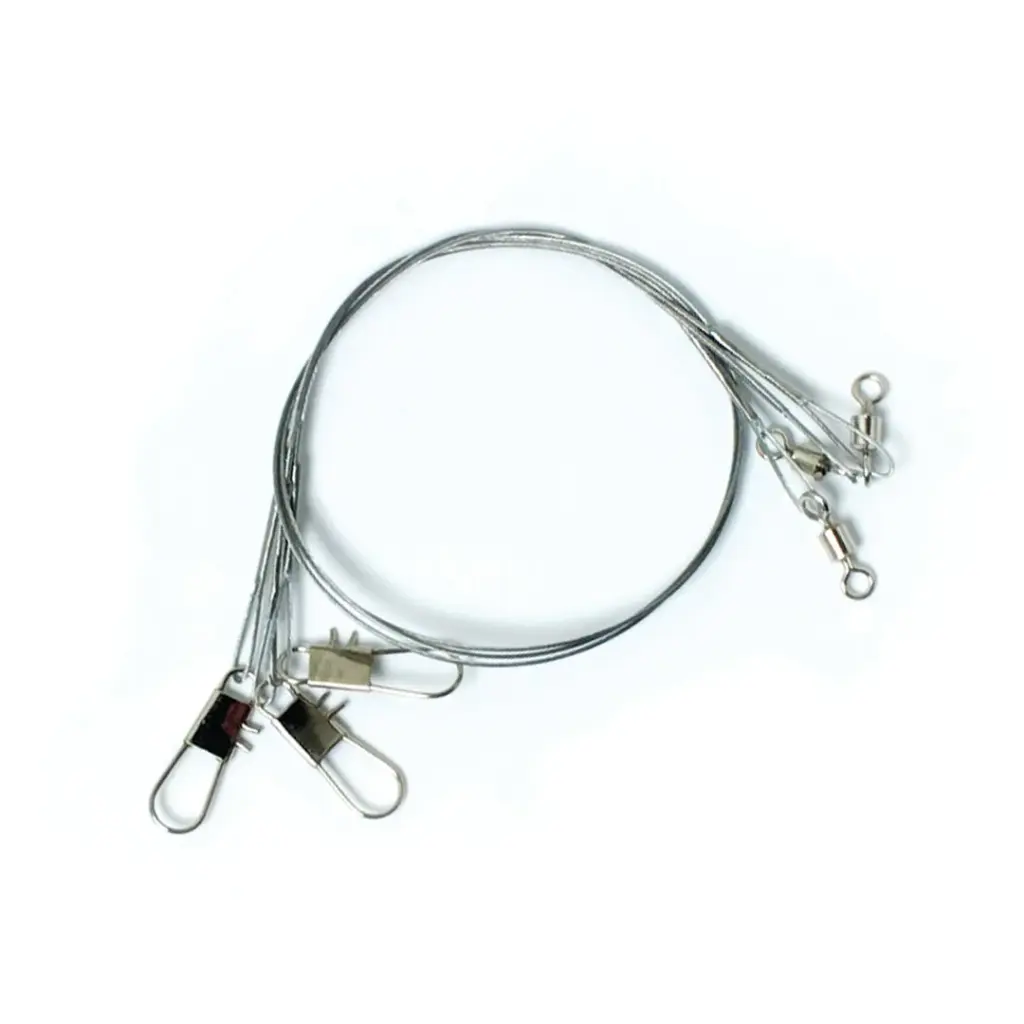 Eagle Claw 12" Bright Heavy Duty Wire Leader 30lbs 3PK