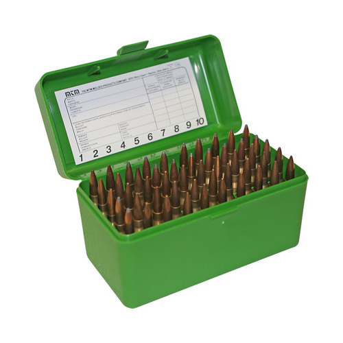 MTM Case-Gard Ammo Box 60 Round Flip-Top 243 Win, 308 Win, 220 Swift 