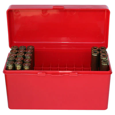 MTM Case-Gard Ammo Box 60RD Flip Top Red