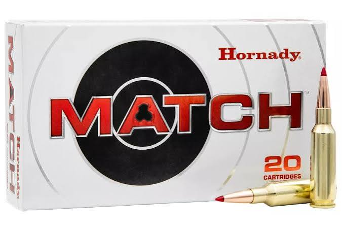 Hornady Match 308 Winchester Ammunition 20 Rounds ELD Match 168 Grains 