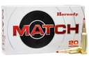 Hornady Match 308 Winchester Ammunition 20 Rounds ELD Match 168 Grains 