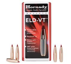 Hornady 22 Cal .224 62 Grain ELD-VT Bullets