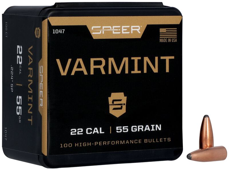 Speer .224 Cal 55 Grain SPTZ Bullet