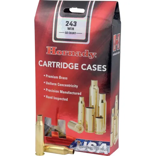 Hornady - Brass - 243 Winchester Unprimed 50/Pack