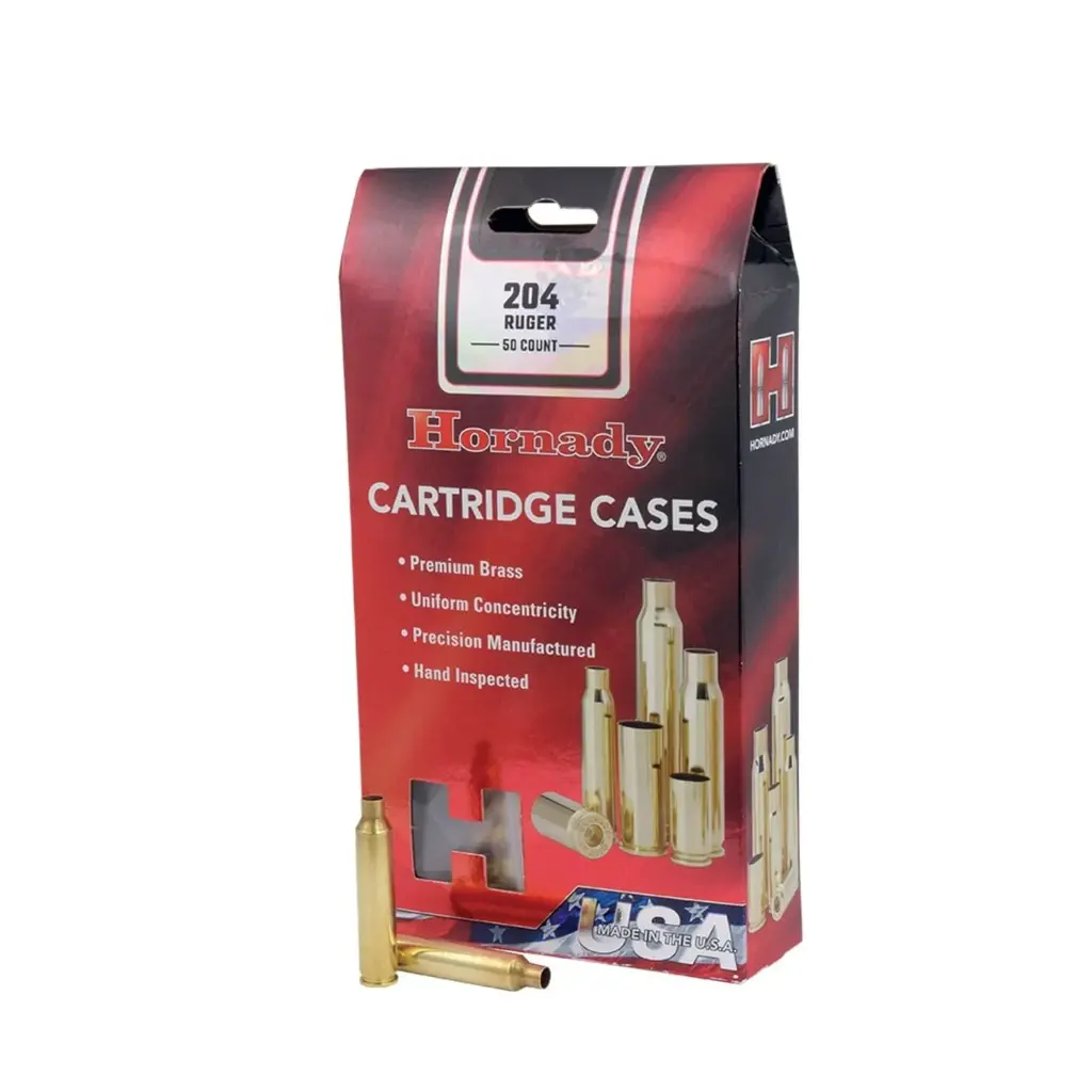 Hornady - Brass - 204 Ruger Unprimed 50/Pack