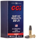 CCI Quiet-22 Semi-Auto .22LR, 45gr LRN, 50rds