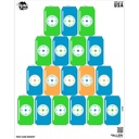 EZ Aim FUN You Can Shoot Paper Target, 24" x 19," 4-Pack, Multi 