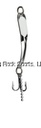  Iron Decoy Steely 1 SGW  Spoon Size 1, 1-1/2", 1/12 oz, Silver Glow in the Dark