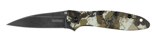 Kershaw Leek | Kings Camo, Black Wash