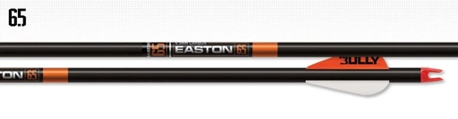 Easton 6.5mm Bowhunter Carbon Arrows, 6 Pack (With 4" Feathers) 
